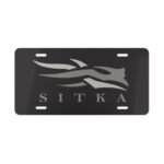 Durable Sitka Blackout Camo Front License Plate for Outdoor Style