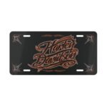 Personalized Hunter Camo Vanity Plate with Pinstriped Design