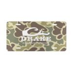 Drake Woodland Duck Hunter Camo Vanity Plate for Trucks