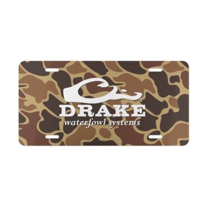 Drake Duck Hunter Camo Front License Plate Tag | Durable