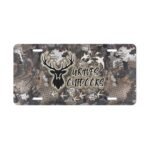 Custom Hunter Camo Vanity Plate – Durable Outdoor Tag