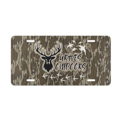 Vanity Front License Plate | Custom Designed Tag | Outdoor Enthusiast Truck Accessories | Camo Vanity Plates