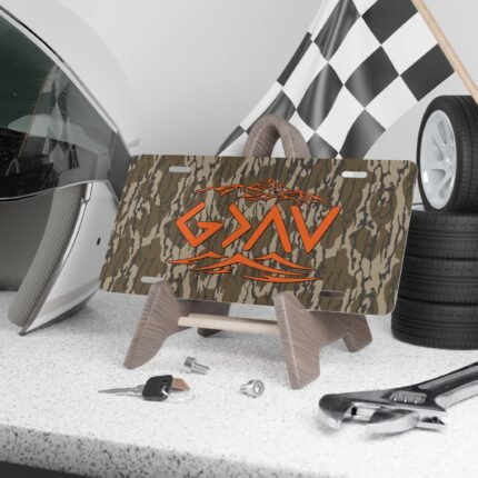 Vanity Front License Plate | Custom Designed Tag | Outdoor Enthusiast Truck Accessories | Camo Vanity Plates