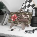 Custom Volunteer Firefighter Camo Truck Plate – Real Hunter Pattern