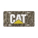 Rugged CAT Logo Camo Weatherproof Front License Plate
