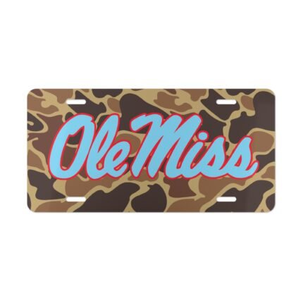 Vanity Front License Plate | Custom Designed Tag | Outdoor Enthusiast Truck Accessories | Camo Vanity Plates