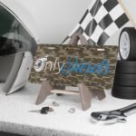 Custom Camo Vanity Plate – 200+ Unique Pattern Styles