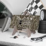 Durable Hunter Camo Vanity Plate for Rugged Truck Style