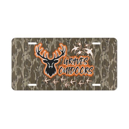 Vanity Front License Plate | Custom Designed Tag | Outdoor Enthusiast Truck Accessories | Camo Vanity Plates