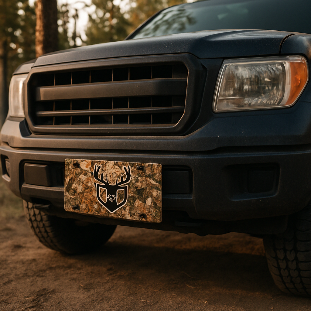 Blog INKd Custom Car And Truck Camo Vanity Front License Plates
