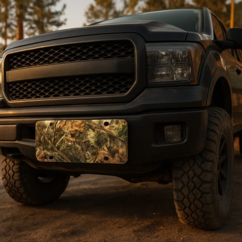 Blog INKd Custom Car And Truck Camo Vanity Front License Plates