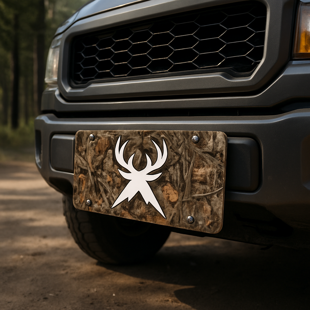 Blog INKd Custom Car And Truck Camo Vanity Front License Plates