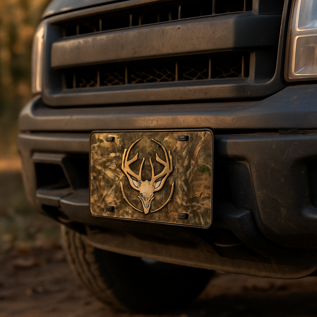 Blog INKd Custom Car And Truck Camo Vanity Front License Plates