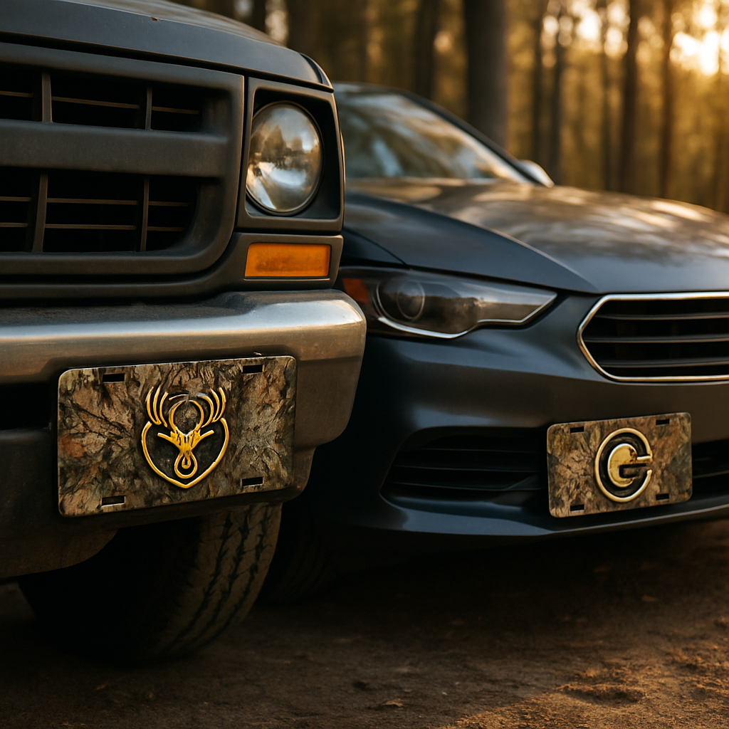 Blog INKd Custom Car And Truck Camo Vanity Front License Plates