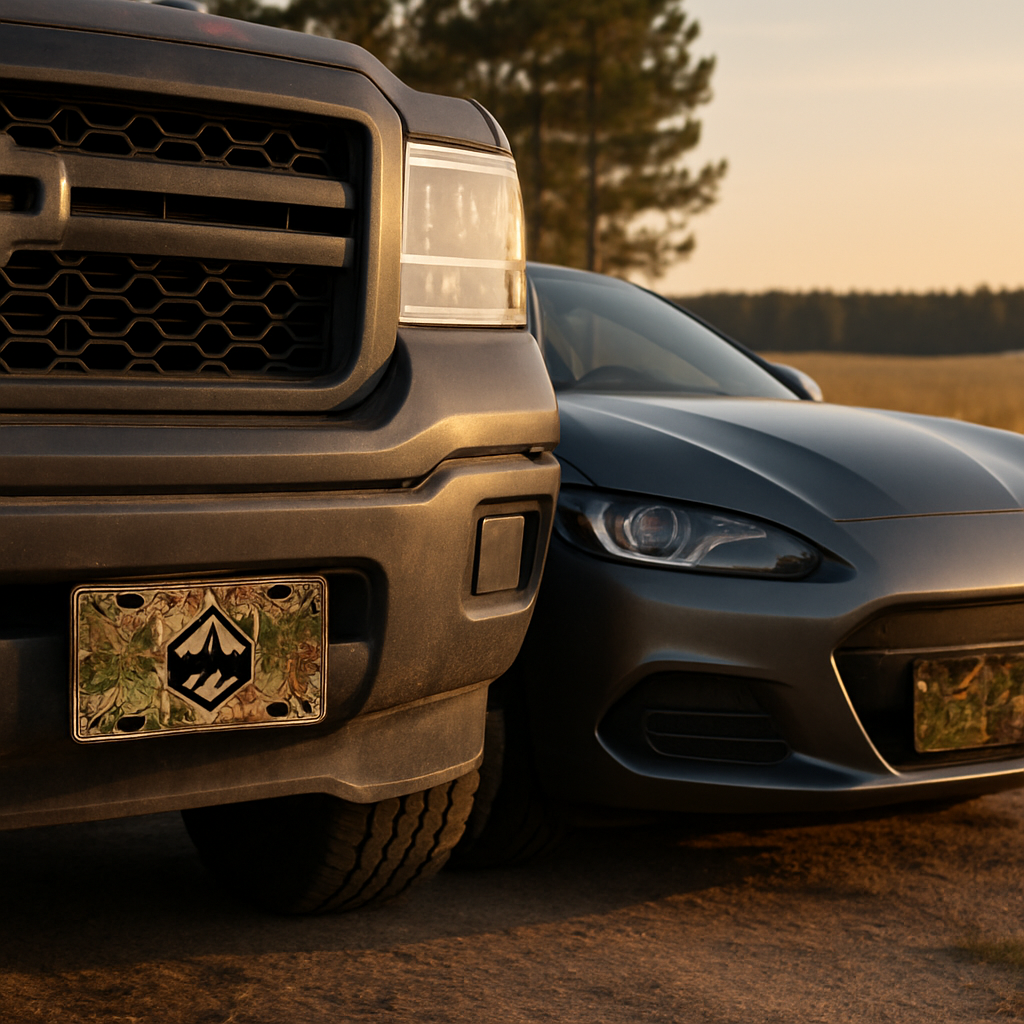 Blog INKd Custom Car And Truck Camo Vanity Front License Plates