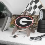 Camo Vanity Plate With Personalized Graphic GB | Custom Truck Tag, North American Size | Design Your Own