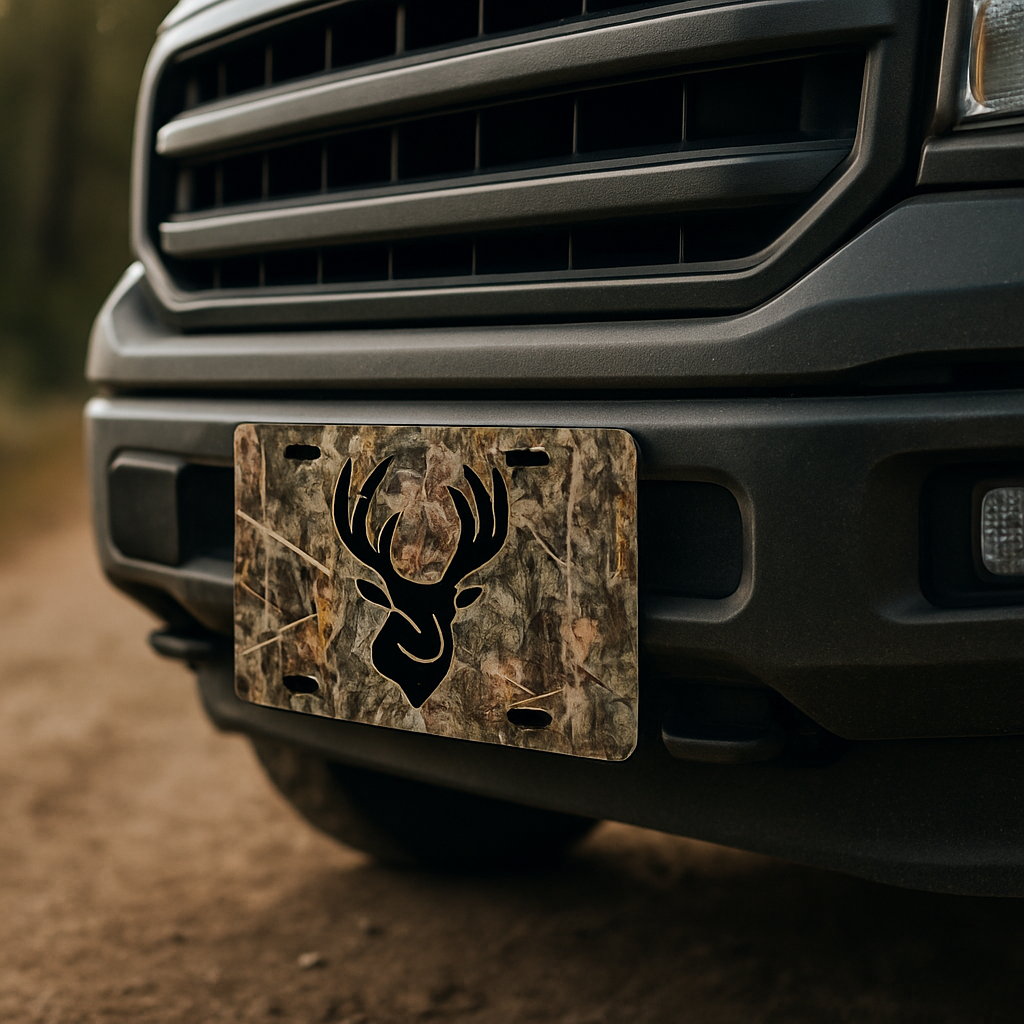Blog INKd Custom Car And Truck Camo Vanity Front License Plates