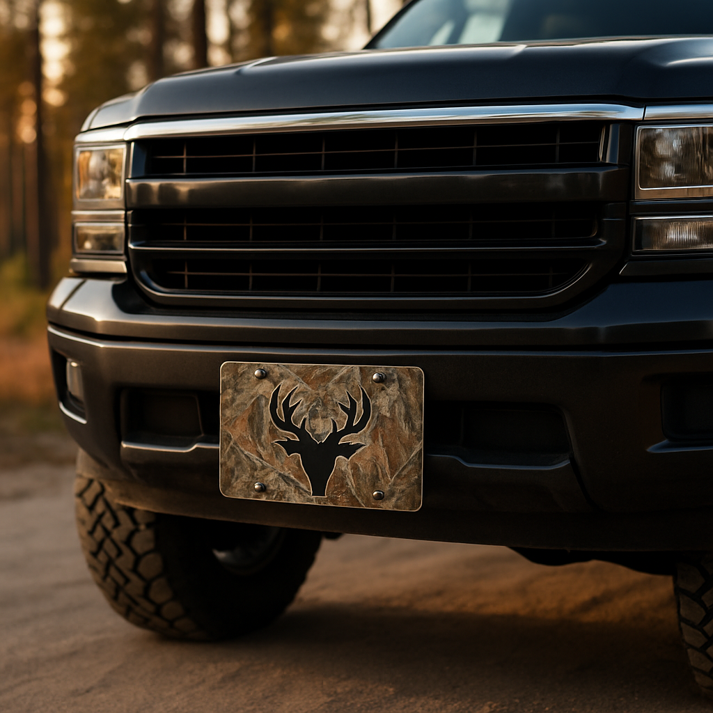 Blog INKd Custom Car And Truck Camo Vanity Front License Plates