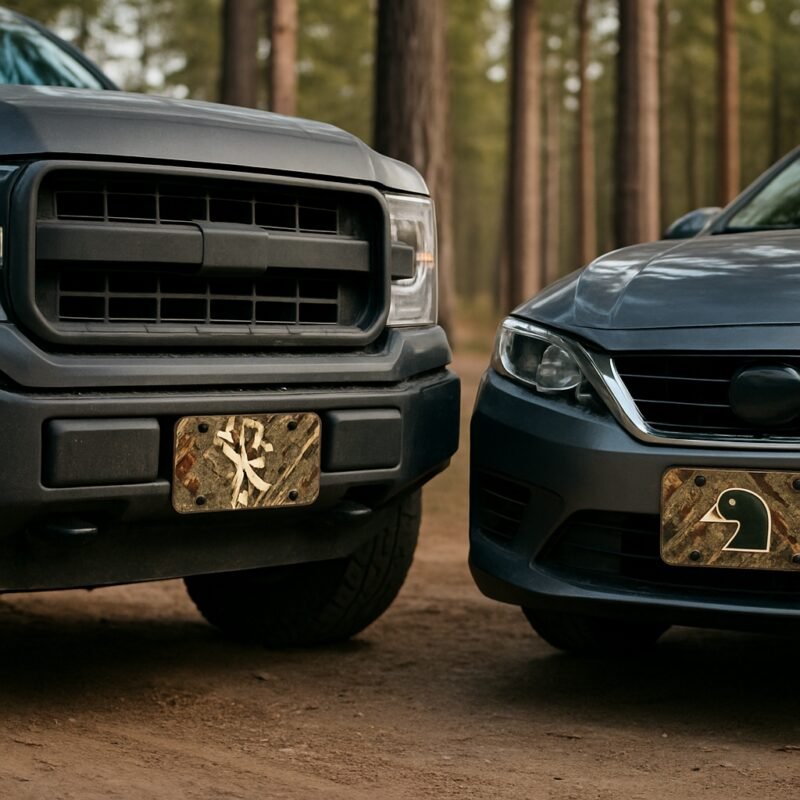 Blog INKd Custom Car And Truck Camo Vanity Front License Plates