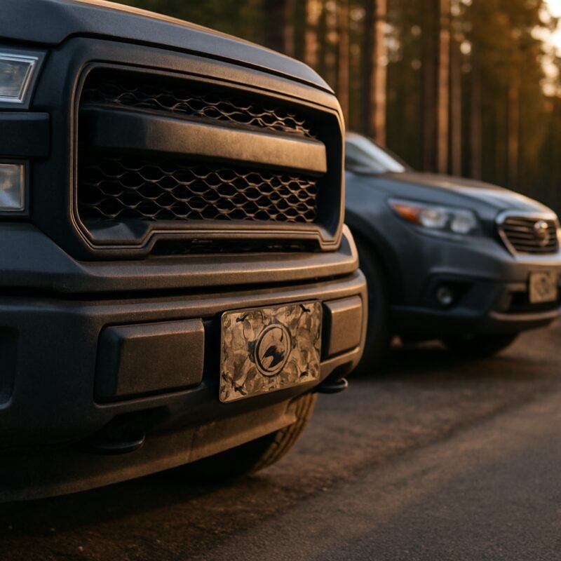 Blog INKd Custom Car And Truck Camo Vanity Front License Plates