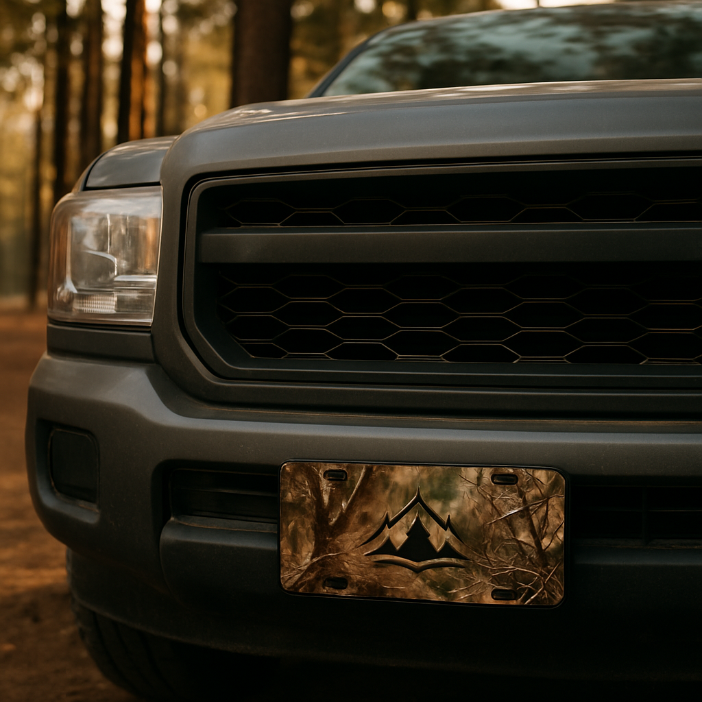 Blog INKd Custom Car And Truck Camo Vanity Front License Plates