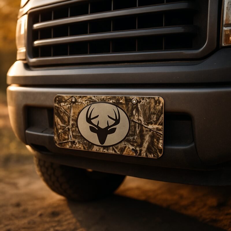 Blog INKd Custom Car And Truck Camo Vanity Front License Plates