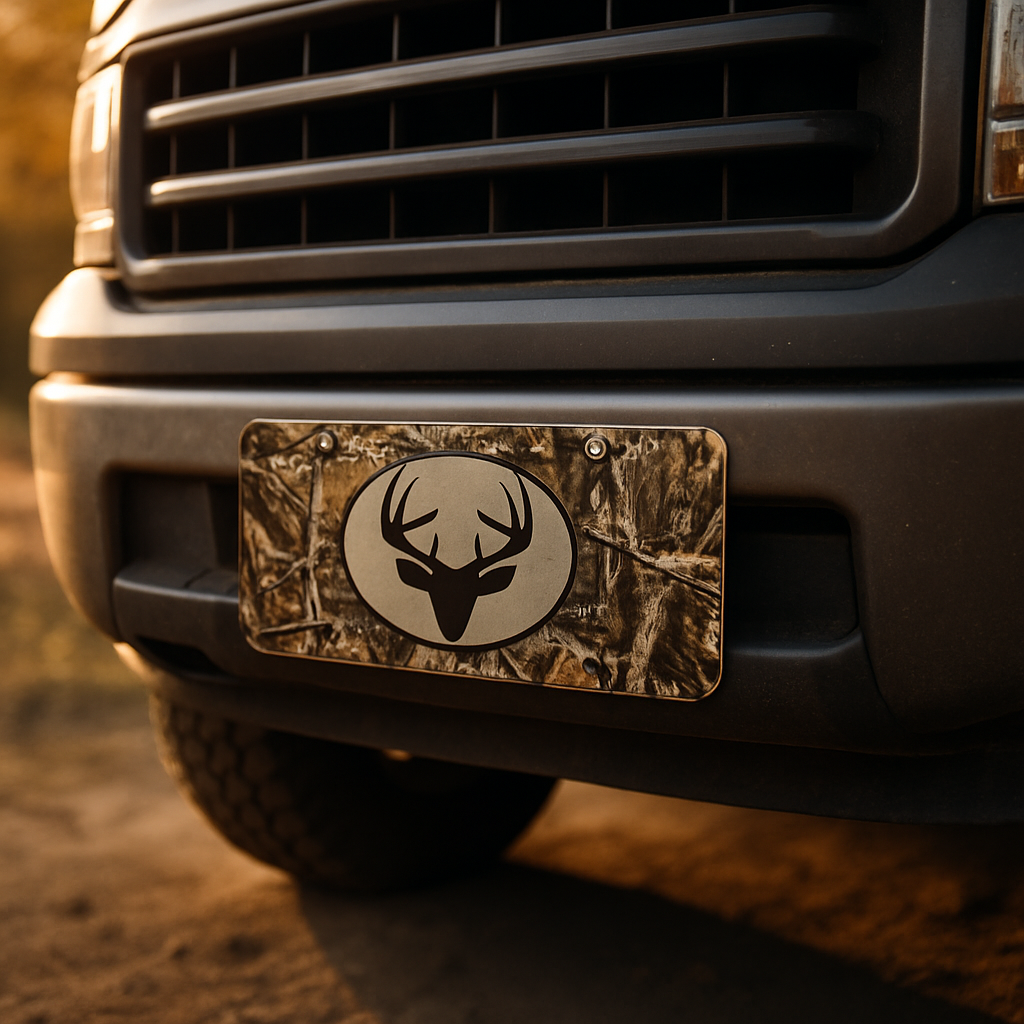 Blog INKd Custom Car And Truck Camo Vanity Front License Plates