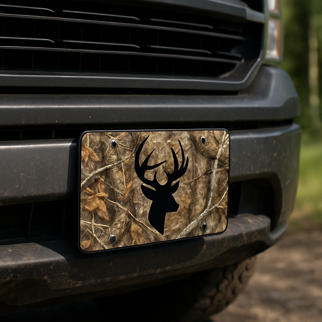 Blog INKd Custom Car And Truck Camo Vanity Front License Plates