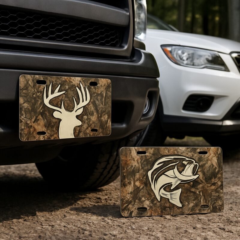 Blog INKd Custom Car And Truck Camo Vanity Front License Plates