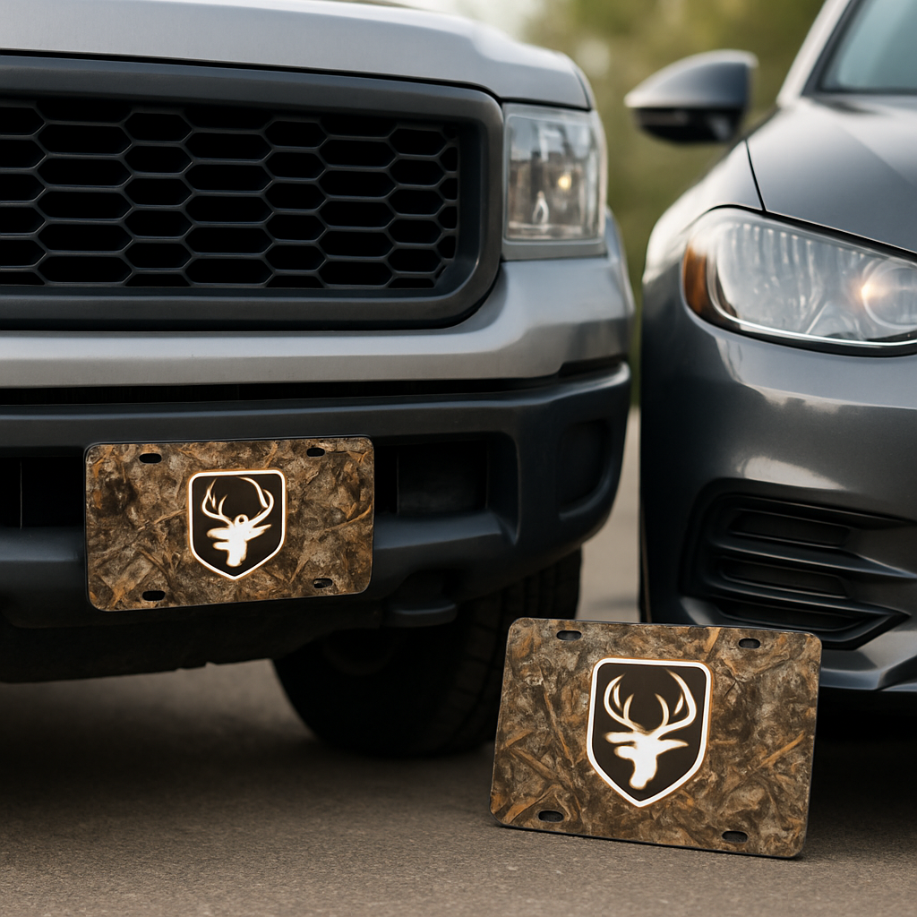 Blog INKd Custom Car And Truck Camo Vanity Front License Plates