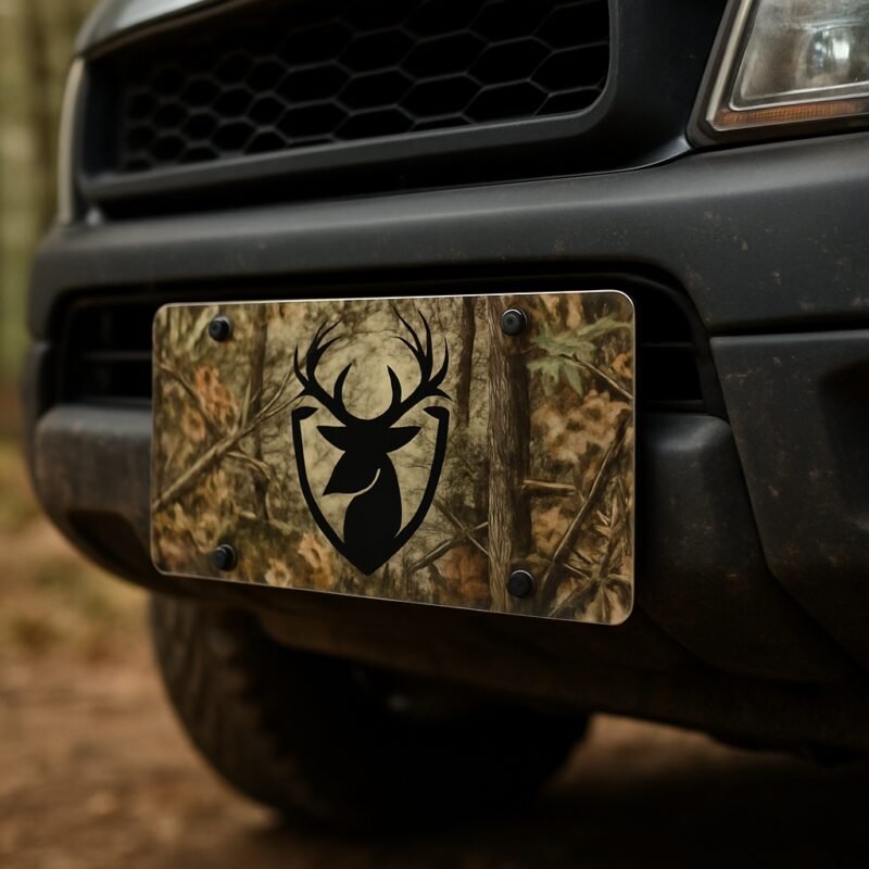 Blog INKd Custom Car And Truck Camo Vanity Front License Plates