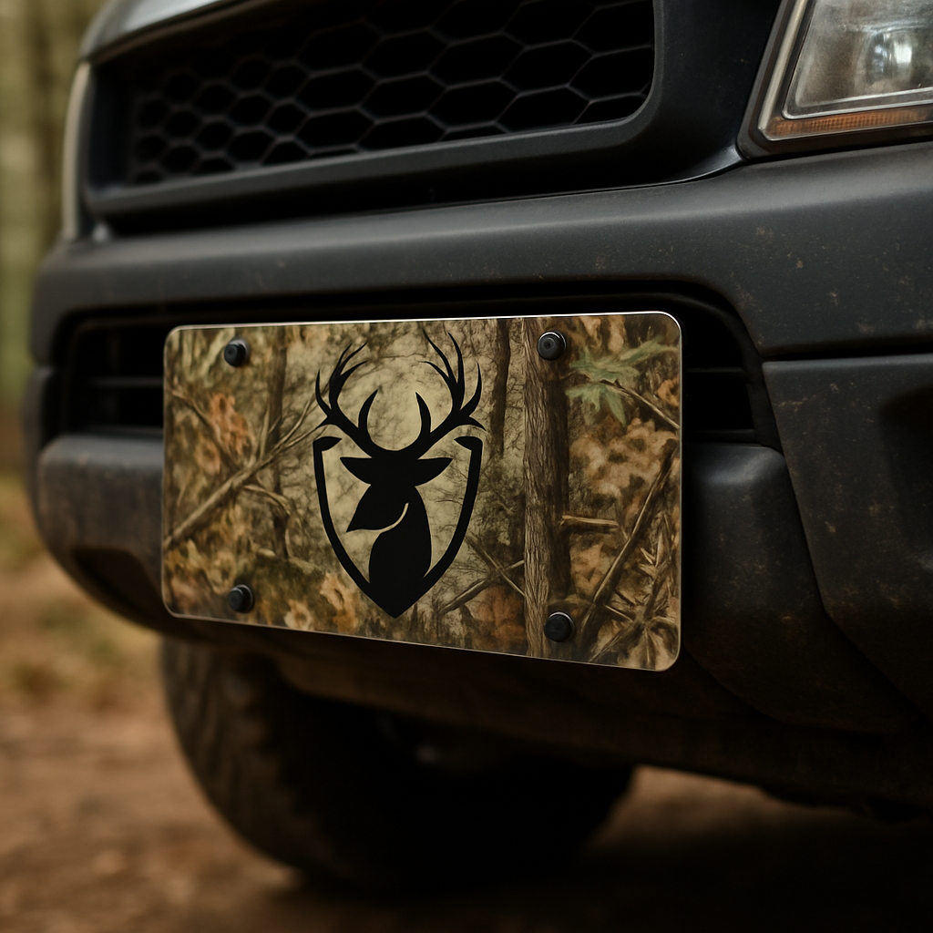Blog INKd Custom Car And Truck Camo Vanity Front License Plates