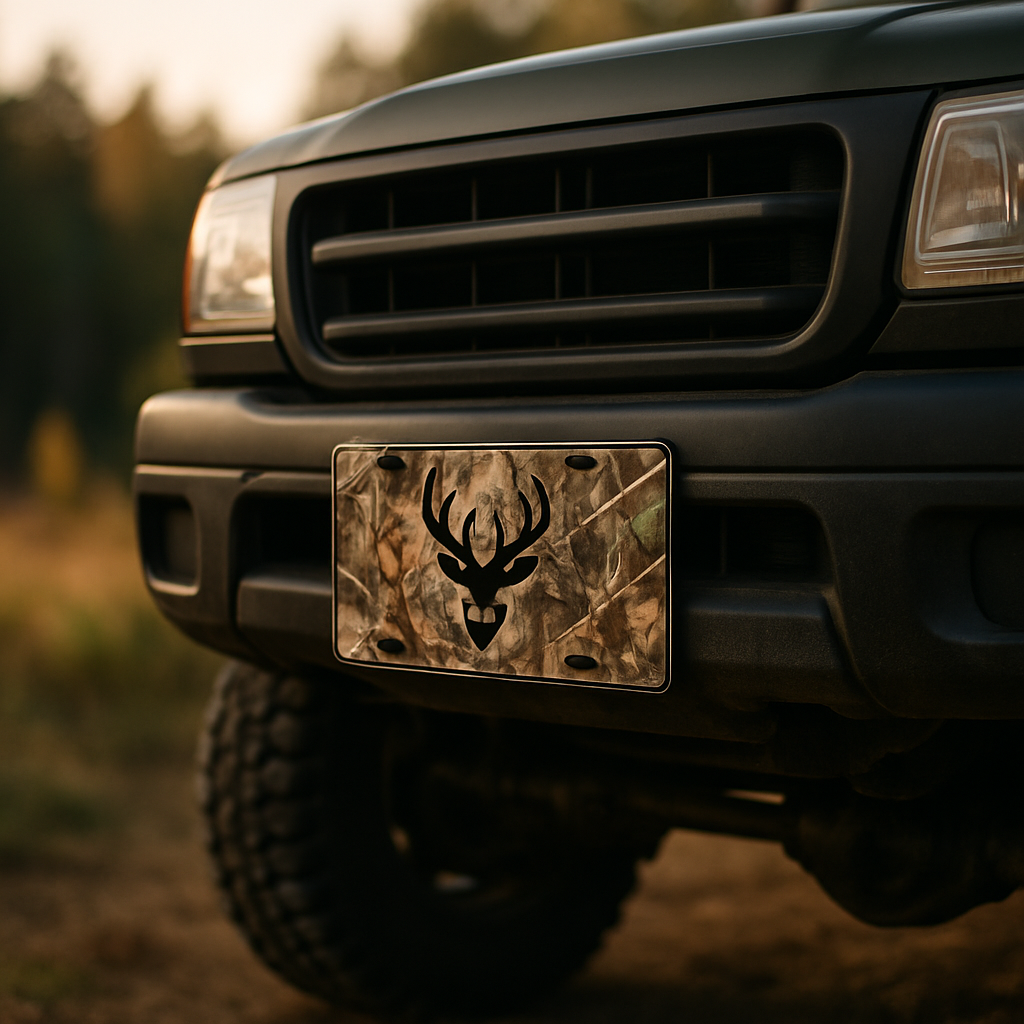 Blog INKd Custom Car And Truck Camo Vanity Front License Plates
