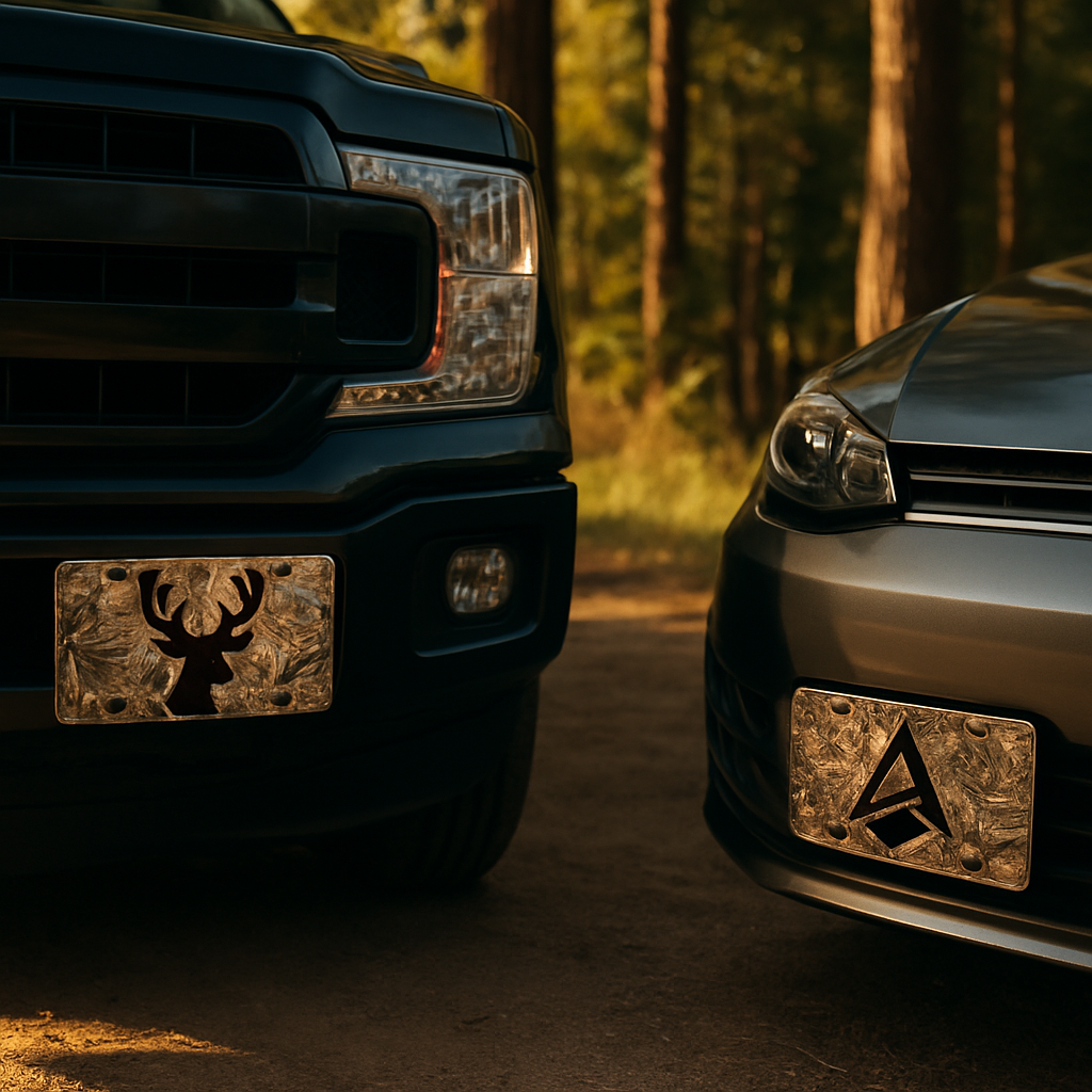 Blog INKd Custom Car And Truck Camo Vanity Front License Plates