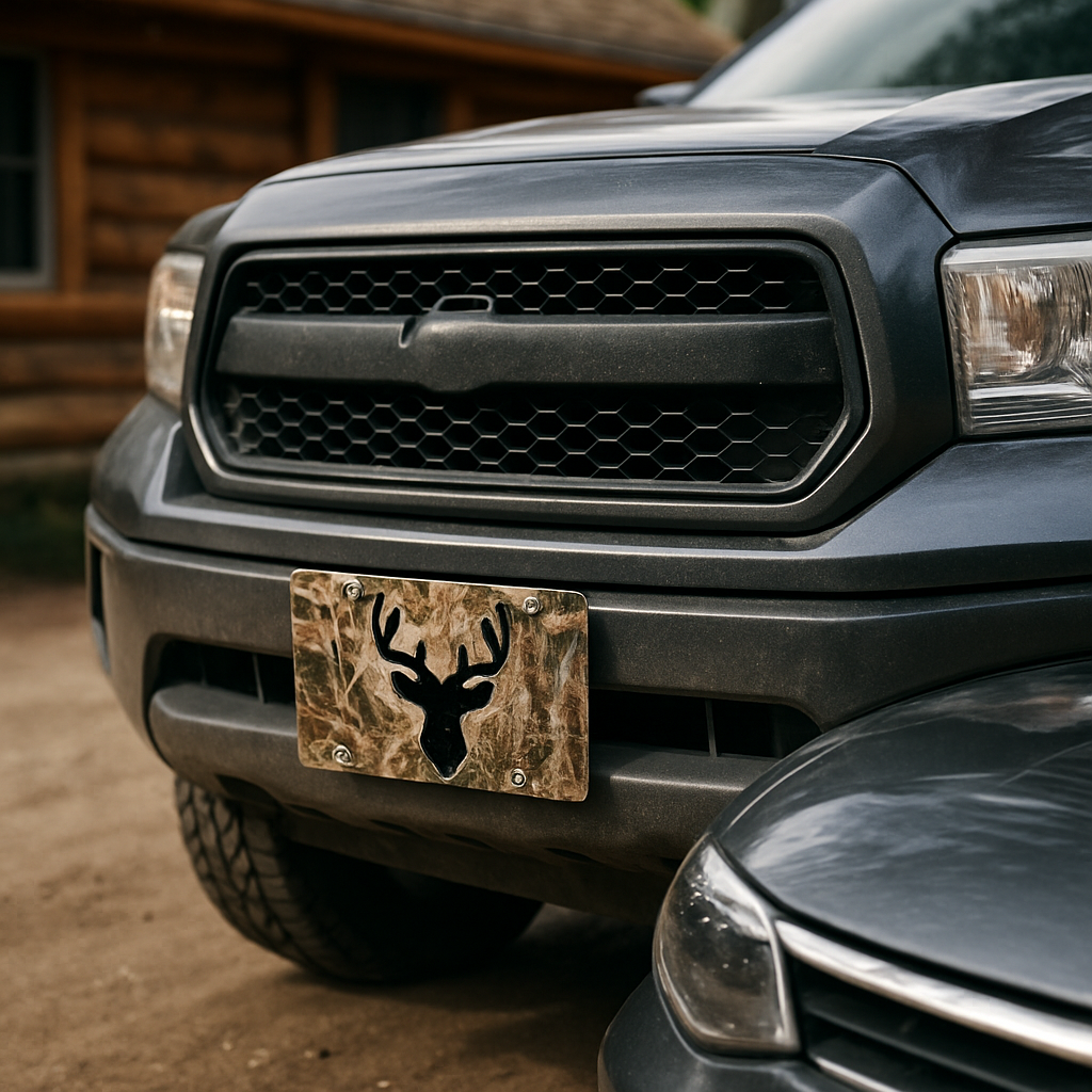 Blog INKd Custom Car And Truck Camo Vanity Front License Plates