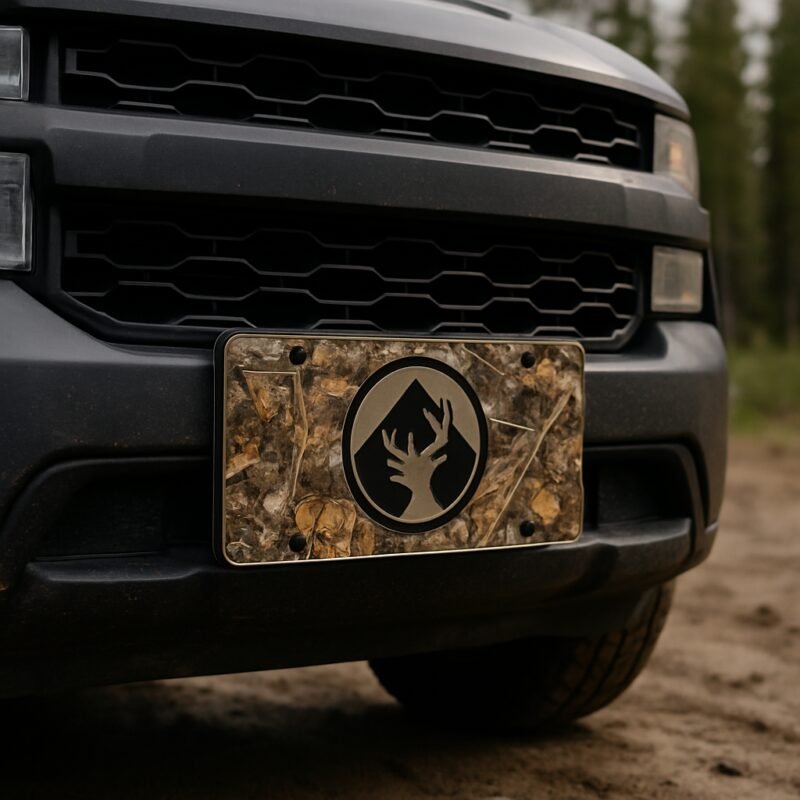 Blog INKd Custom Car And Truck Camo Vanity Front License Plates