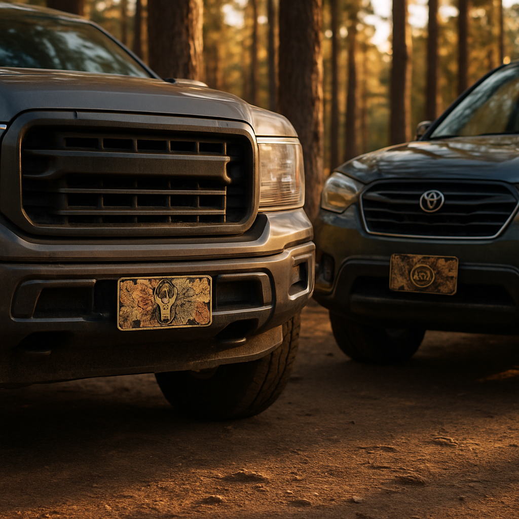 Blog INKd Custom Car And Truck Camo Vanity Front License Plates
