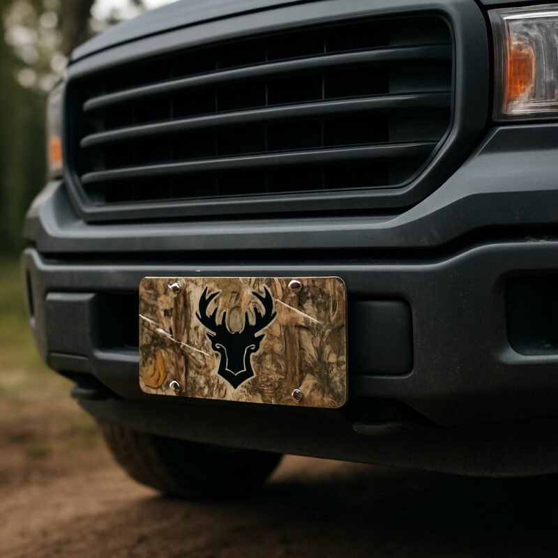 Blog INKd Custom Car And Truck Camo Vanity Front License Plates