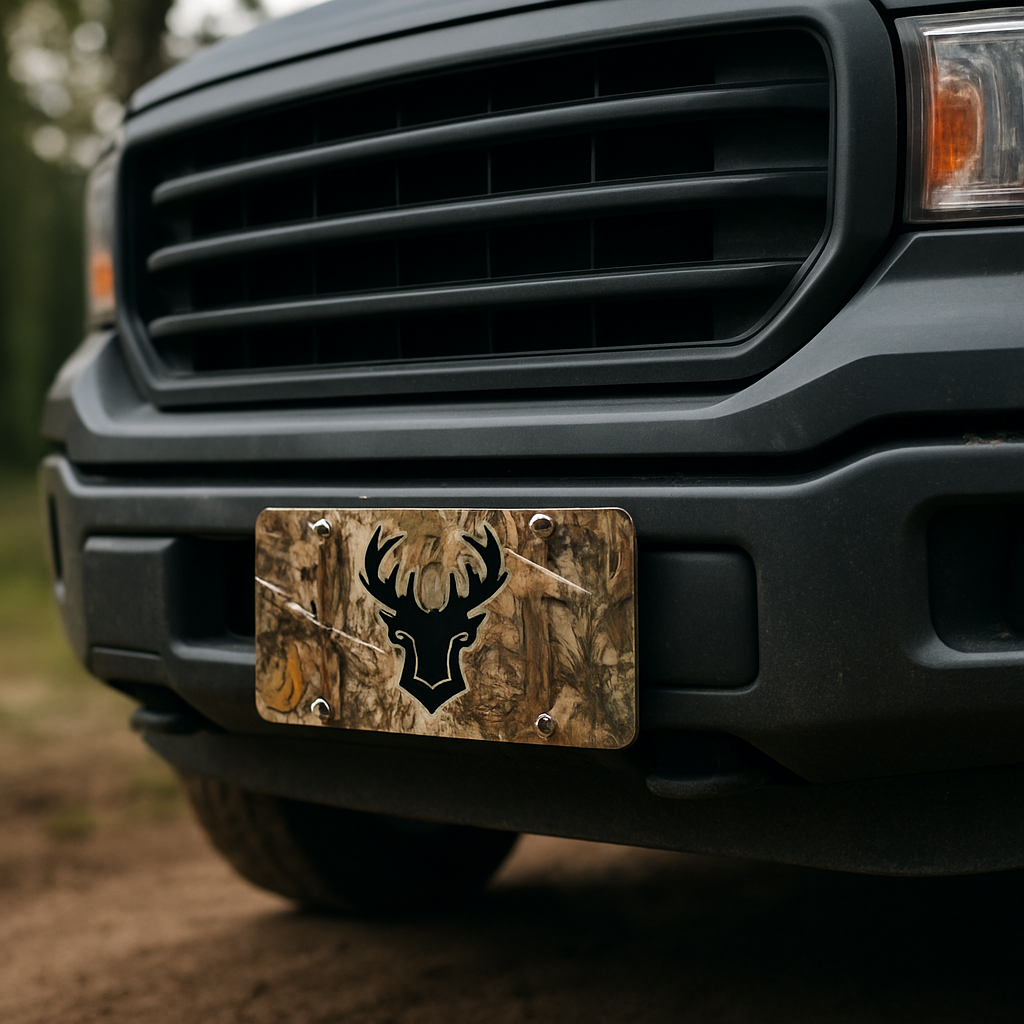 Blog INKd Custom Car And Truck Camo Vanity Front License Plates
