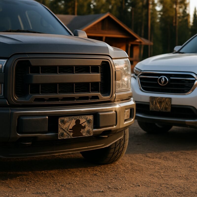 Blog INKd Custom Car And Truck Camo Vanity Front License Plates