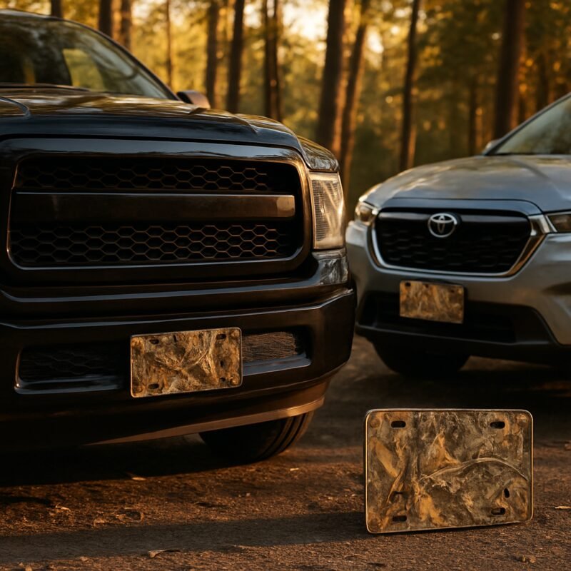 Blog INKd Custom Car And Truck Camo Vanity Front License Plates