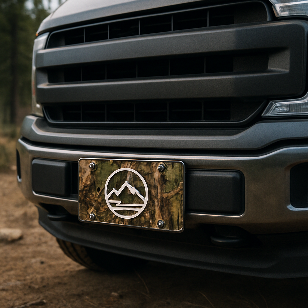 Blog INKd Custom Car And Truck Camo Vanity Front License Plates