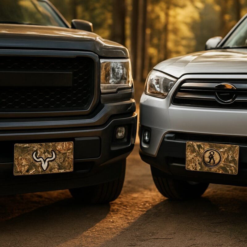 Blog INKd Custom Car And Truck Camo Vanity Front License Plates