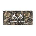 Custom Camo Vanity Plate In Realtree Edge Camouflage With Logo