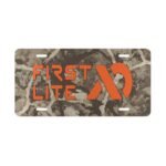 Custom Camo Vanity Plate With First Lite Cipher Camo
