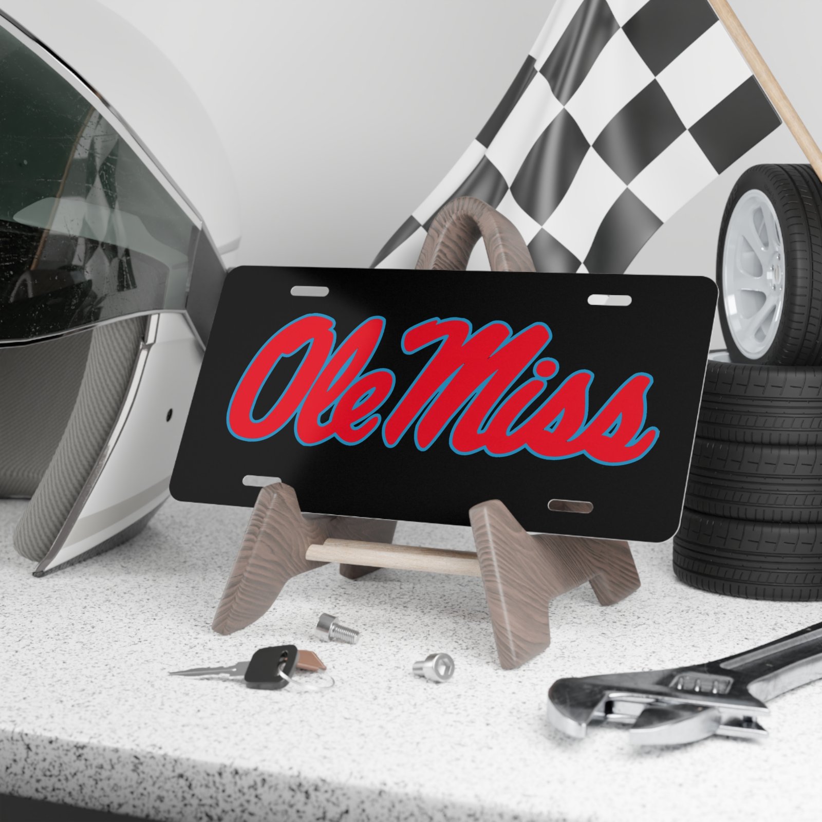 INKd Custom Car And Truck Camo Vanity Front License Plates Front Vanity License Plates Custom Camo Vanity Plate Ole Miss V2