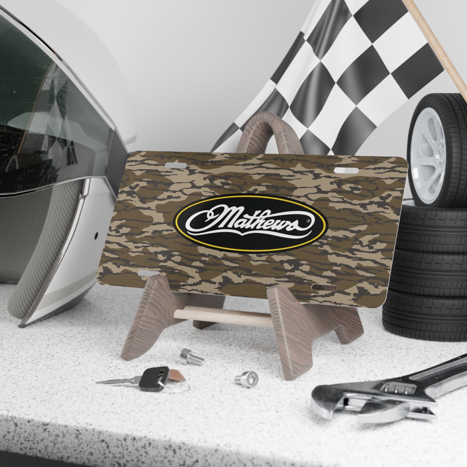 INKd Custom Car And Truck Camo Vanity Front License Plates Front Vanity License Plates Custom Vanity Plate Tag With Matthews Archery And Bottomland Camo
