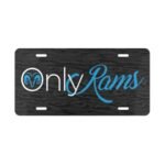 Vanity Plate – ‘Only Rams’ Athletic License Plate for Fans