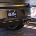 Custom Camo Vanity Plate Ole Miss V2