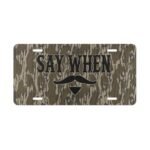 Custom Camo Vanity Plate With Tombstone Deco